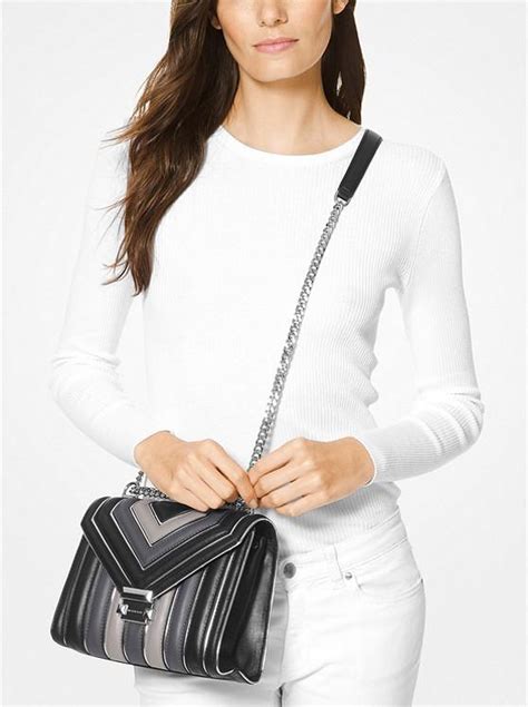 michael kors whitney tri color wallet|MICHAEL Michael Kors Whitney Tricolor Quilted Leather Shoulder Bag .